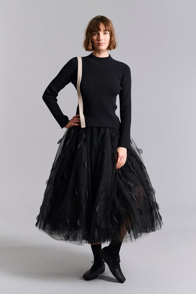 Bitte Kai Rand Feathers In The Air Skirt - Black