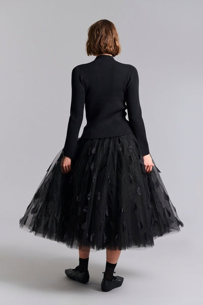 Bitte Kai Rand Feathers In The Air Skirt - Black
