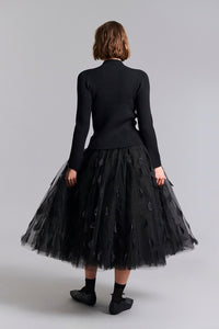 Bitte Kai Rand Feathers In The Air Skirt - Black
