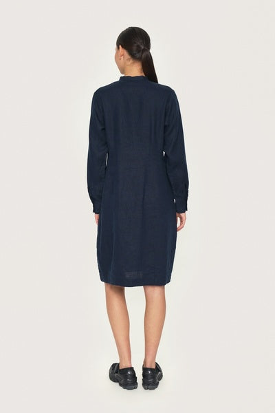 Bitte Kai Rand Lazy Linen Dress - Dark Midnight