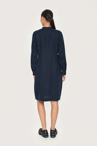 Bitte Kai Rand Lazy Linen Dress - Dark Midnight