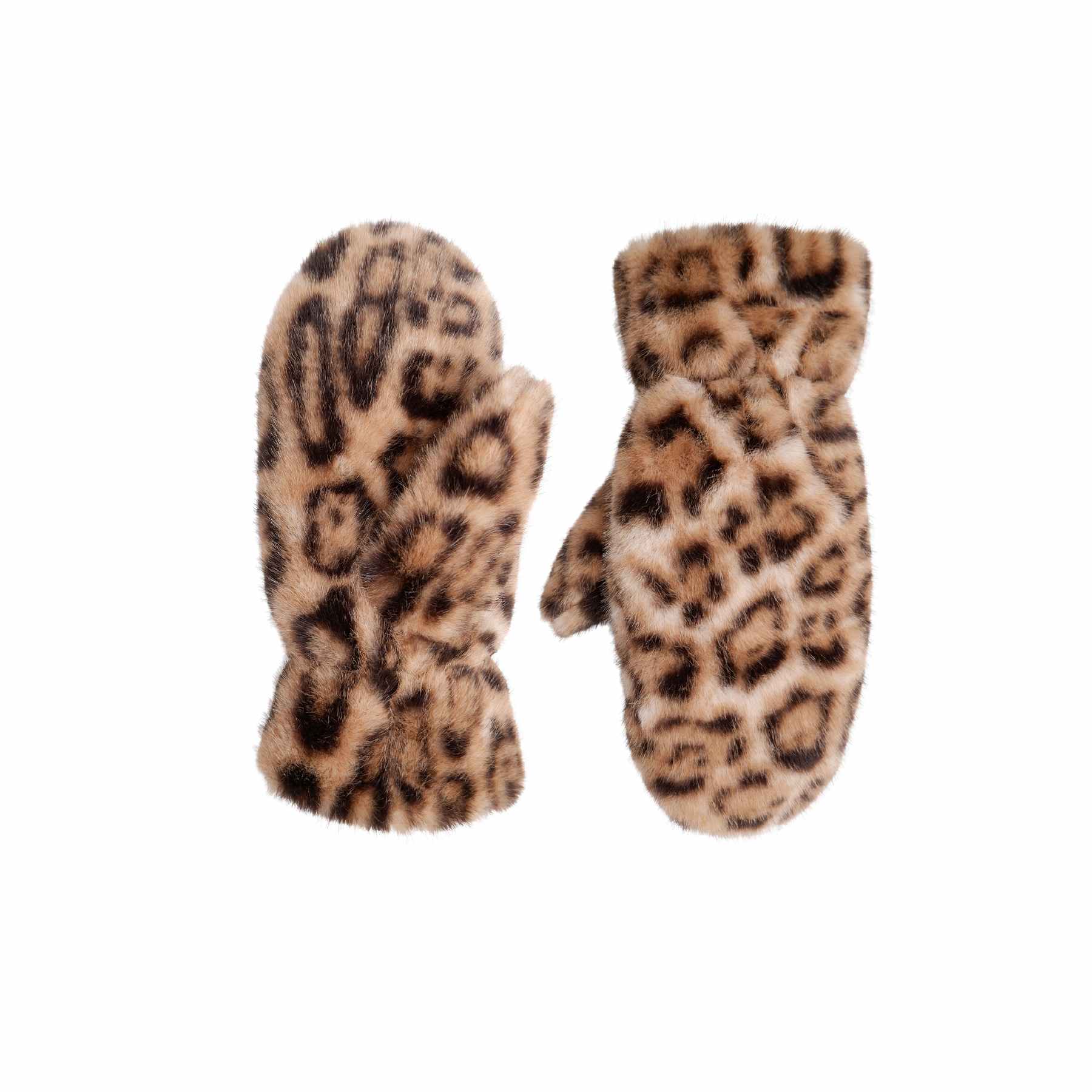 Black Colour BCBlaze Soft Mittes - Natural Leo