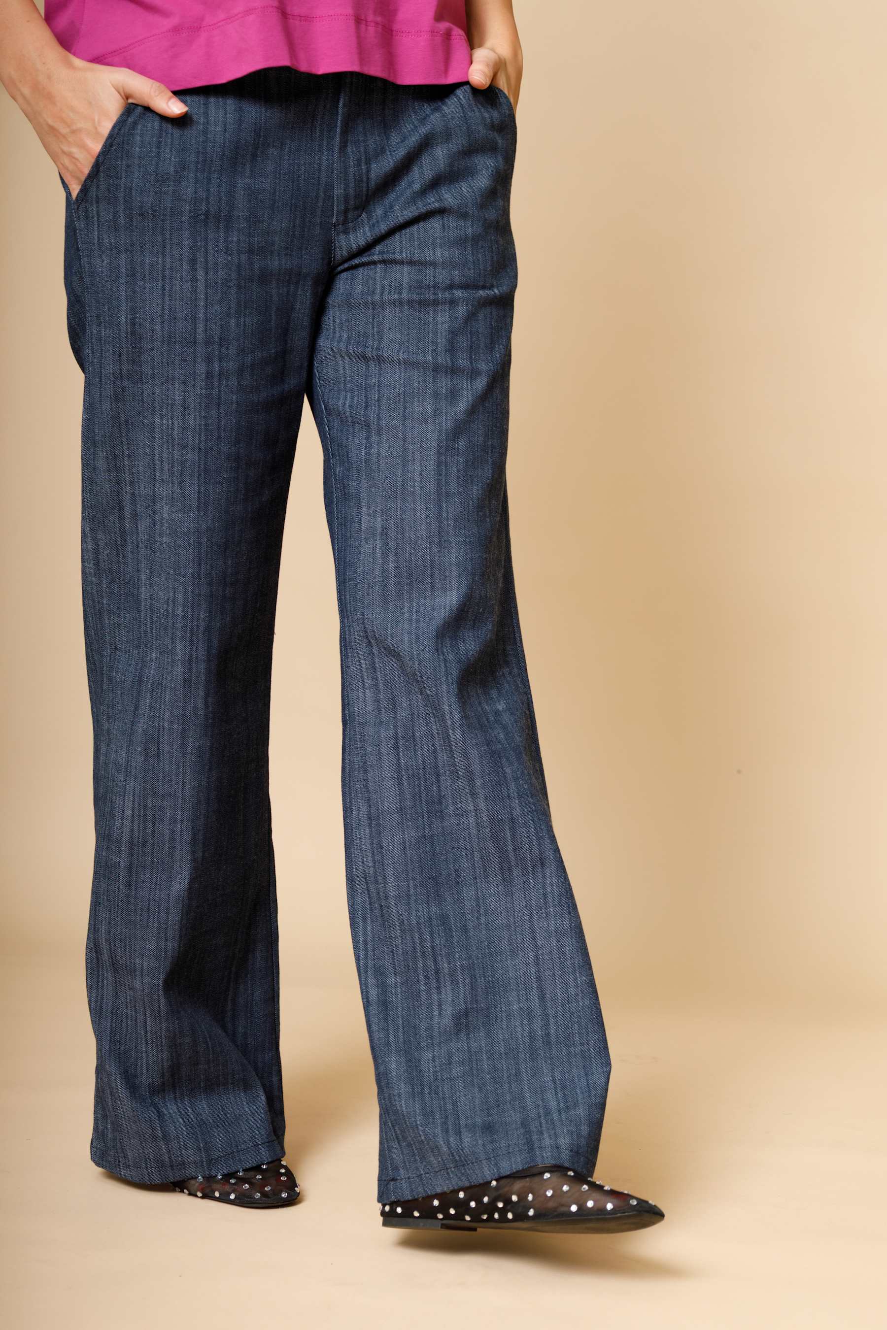 Black Colour BCBox Pant - Navy Denim