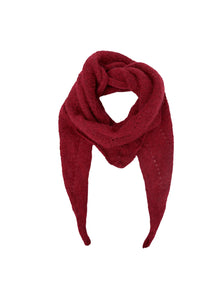 Black Colour BCDell Knitted Mini Scarf - Wine