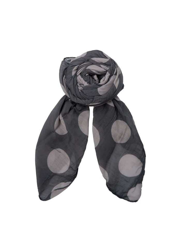 Black Colour BCDot Scarf - Black