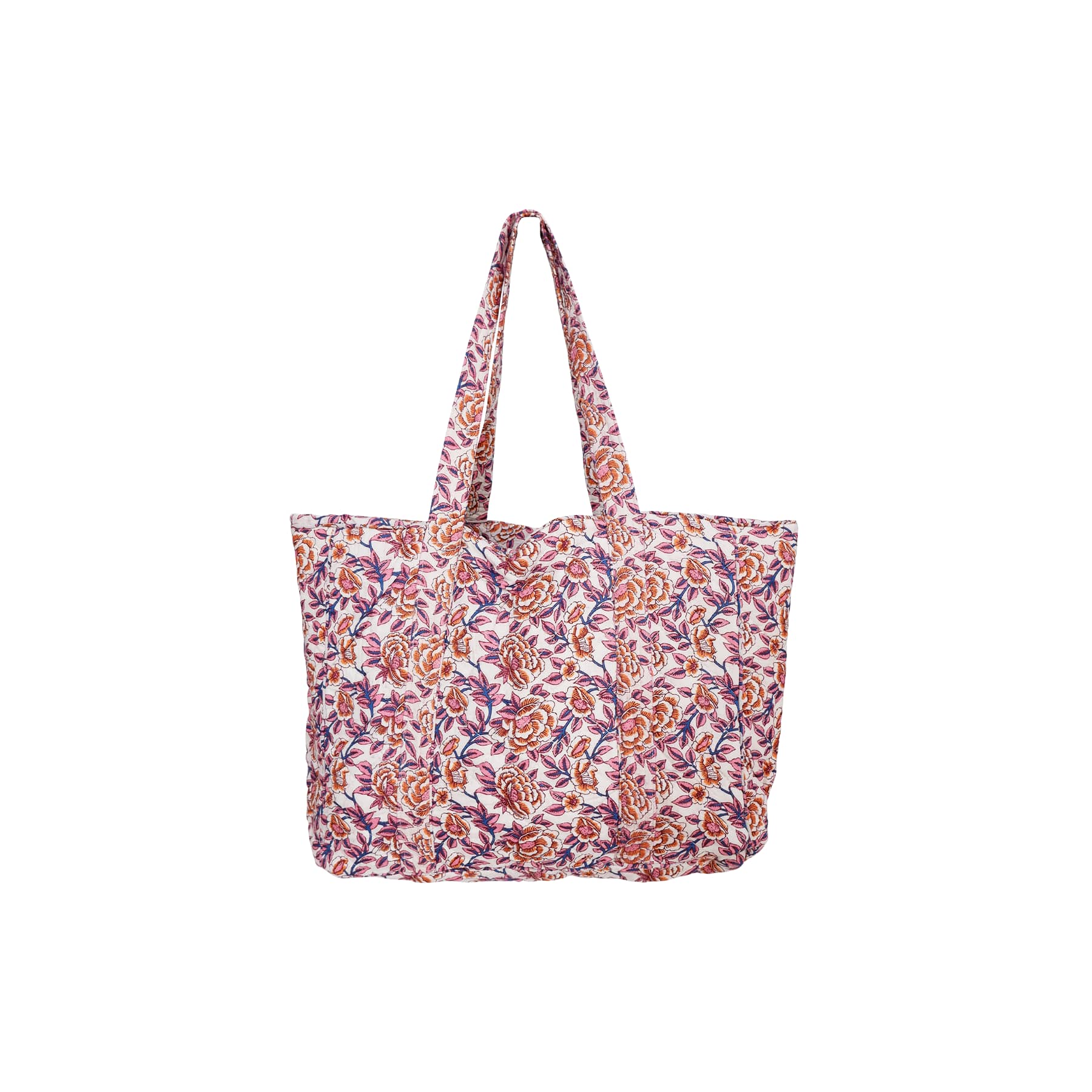 Black Colour BCFlora Quilted Tote Bag - Fairy Flower