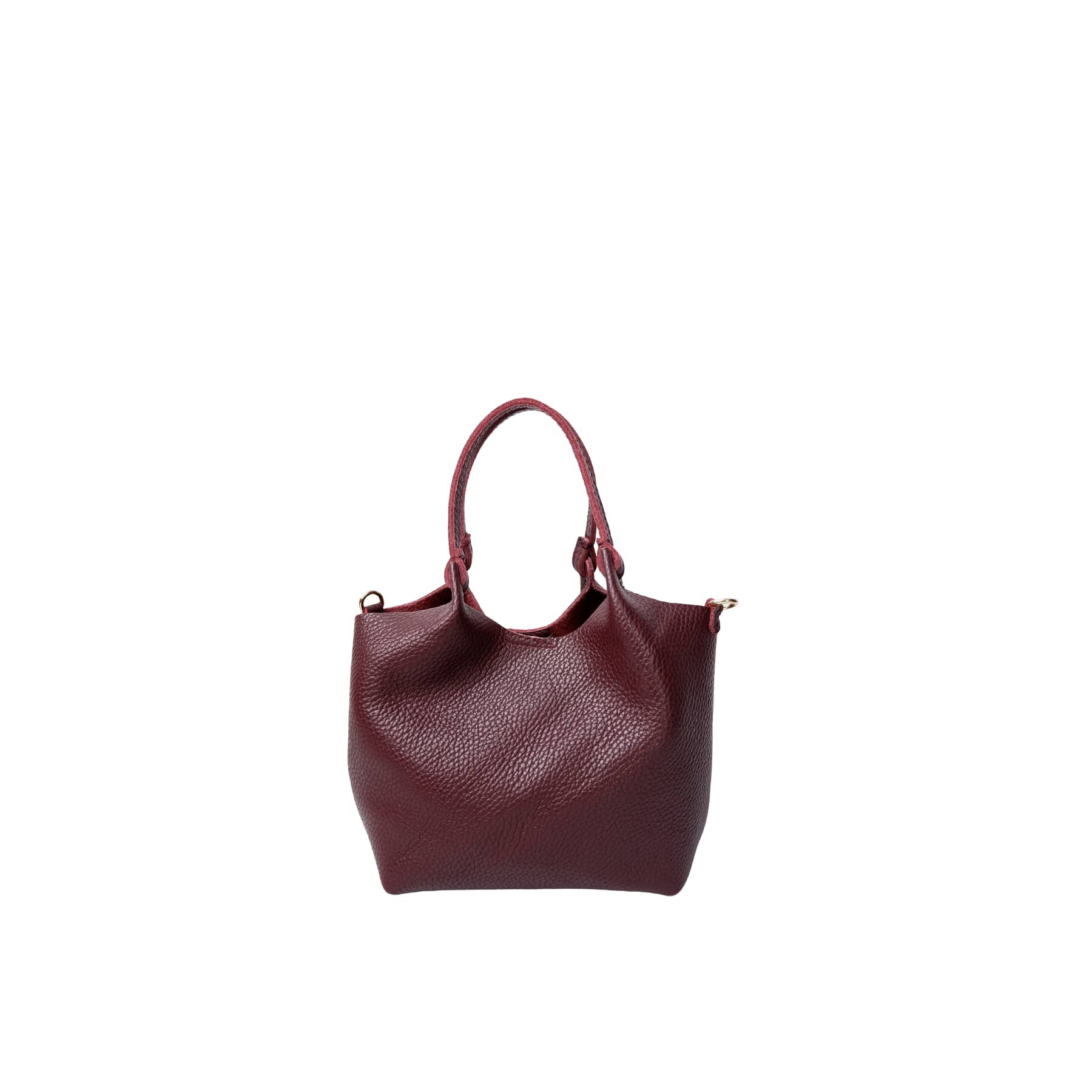 Black Colour BCIsolde Leather Bag - Wine