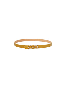 Black Colour BCLotus Belt - Mustard
