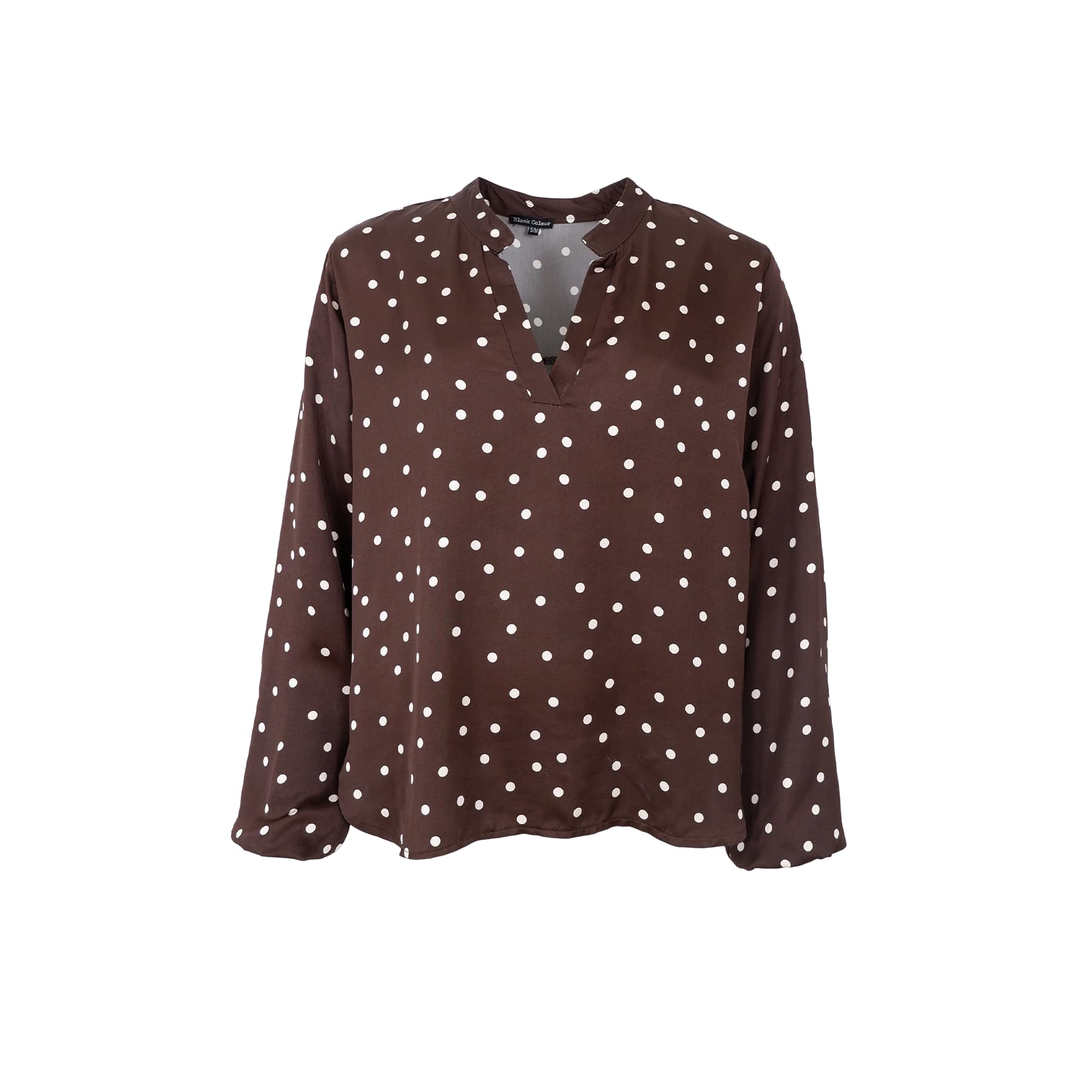 Black Colour BCValery LS Blouse - Coffee