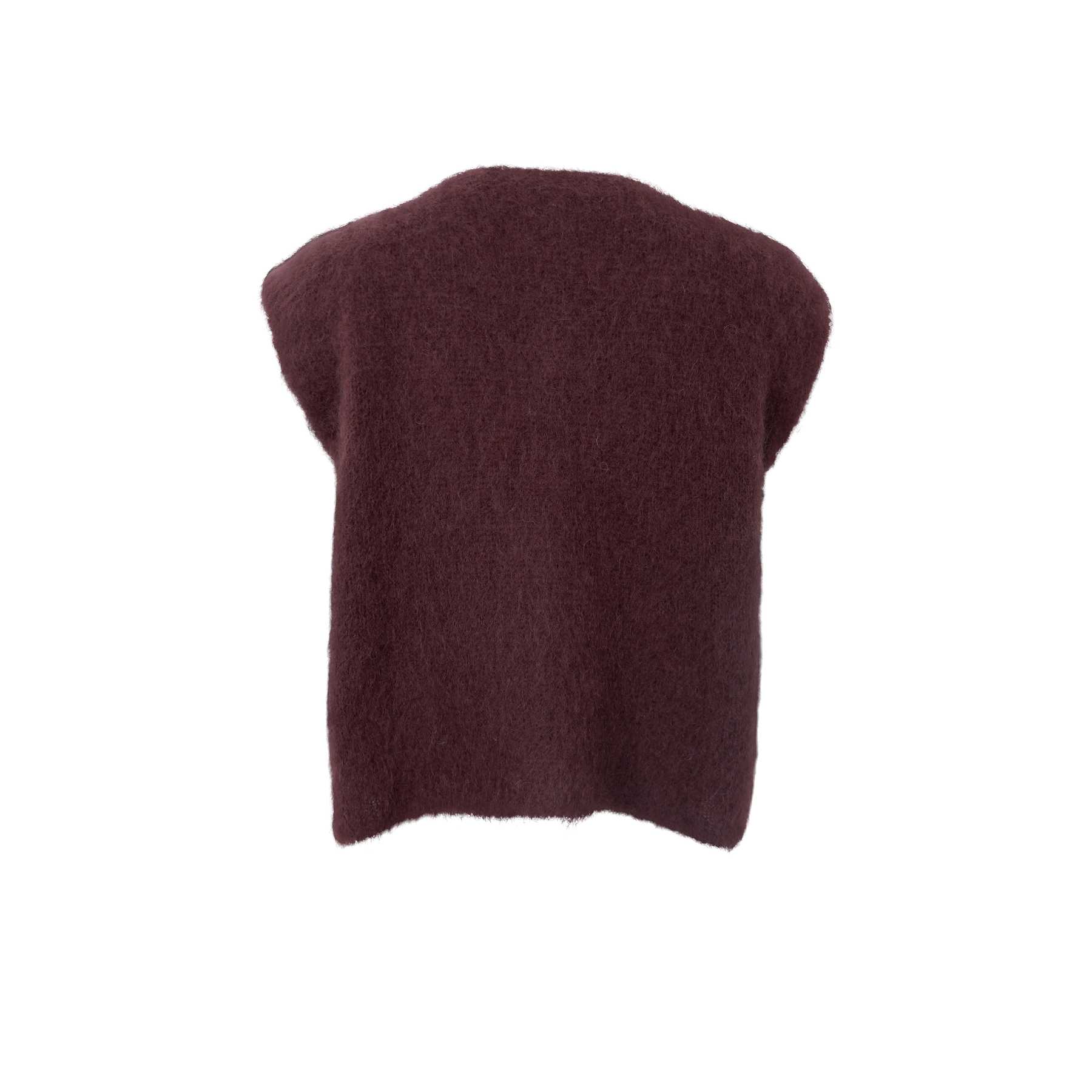 Black Colour BCBjoerk Knitted Button Vest - Coffee