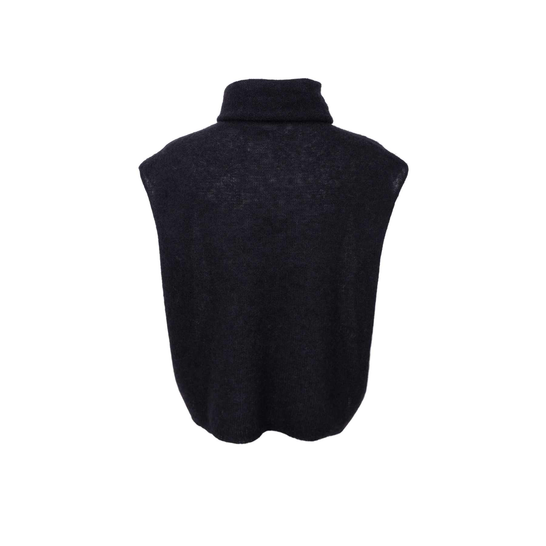Black Colour BCDell Roll Neck Knit Vest - Black