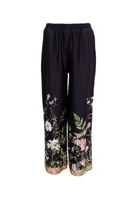 Black Colour BCZennia Pant - Black Flower