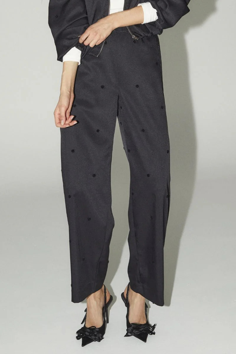 Co´Couture Clover Dot Pants - Black