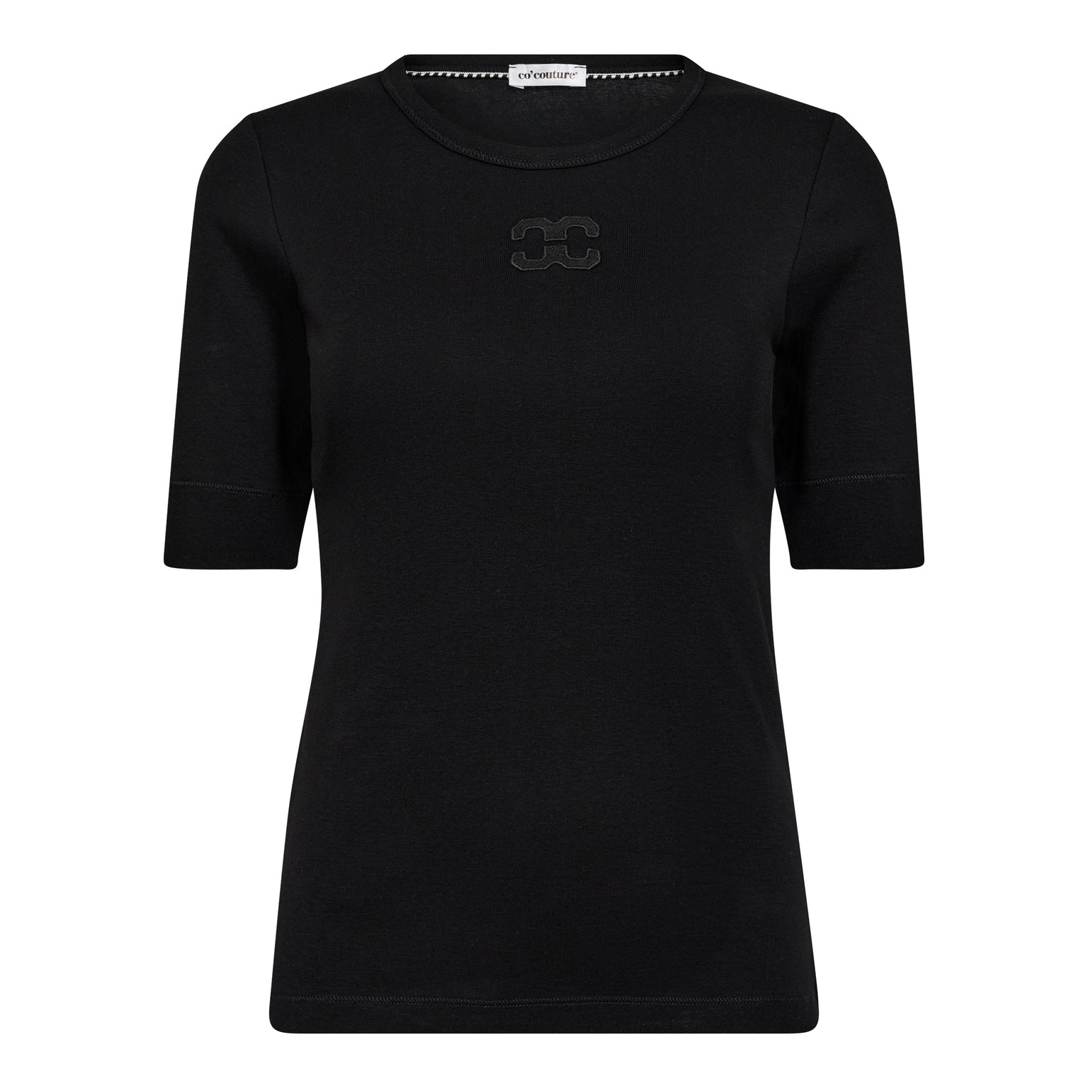 Co´Couture GrannyCC Embroidery SS Tee - Black