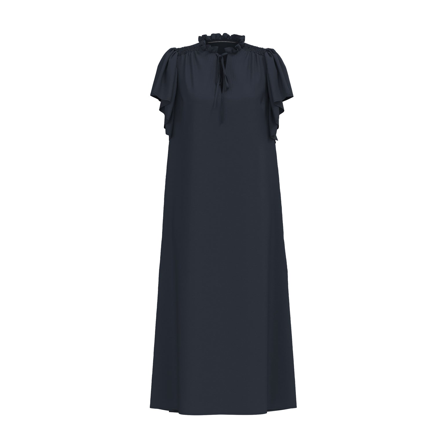 Co´Couture HeraCC SS Frill Dress - Ink