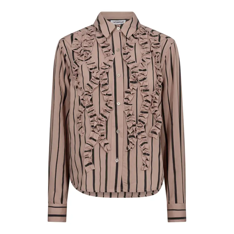 Co´Couture LennyCC Stripe Shirt - Nude Rose