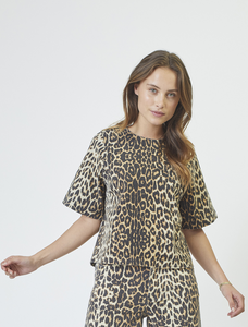 Co´Couture LeoCC Denim Blouse - Khaki