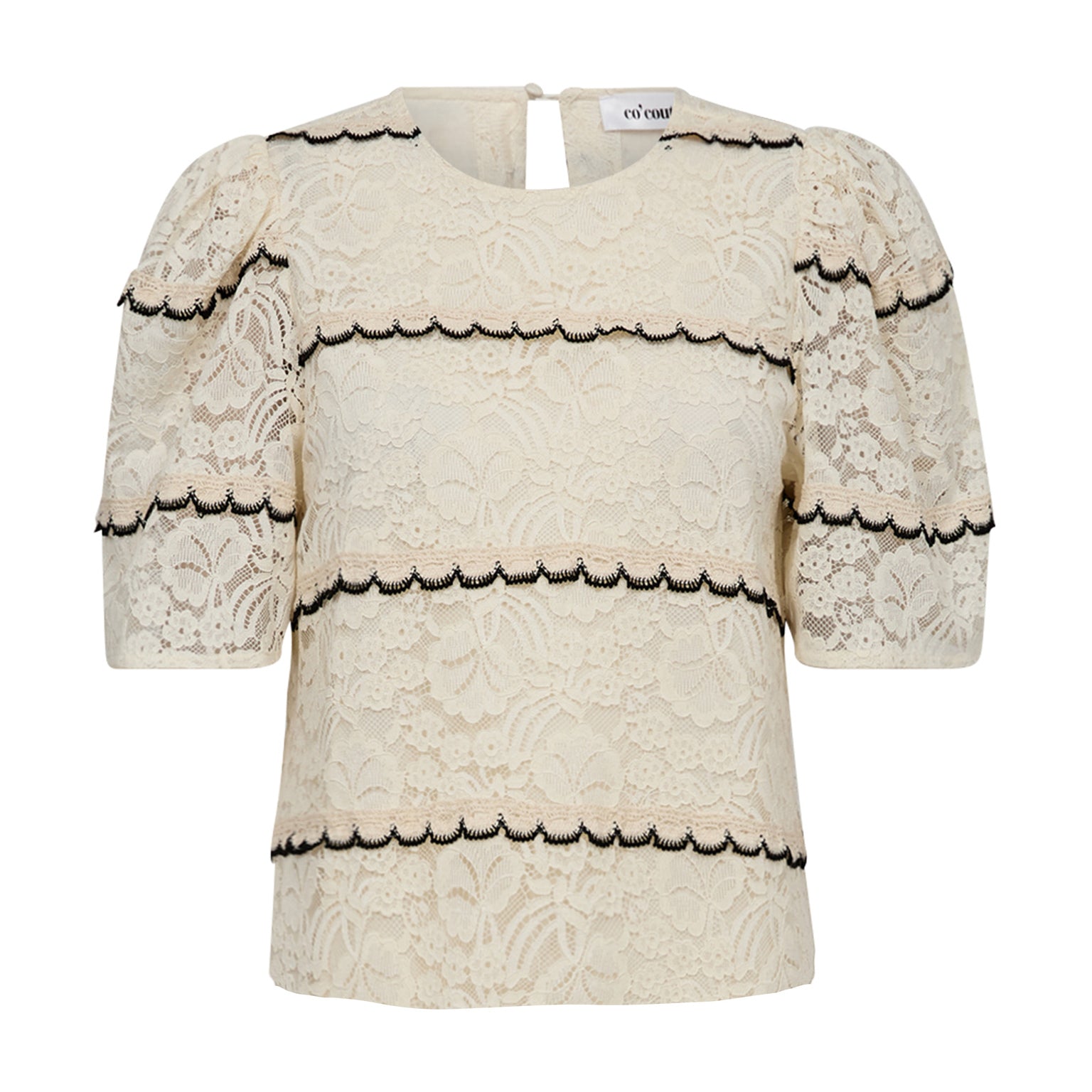 Co´Couture LoraCC Lace Blouse - Off White