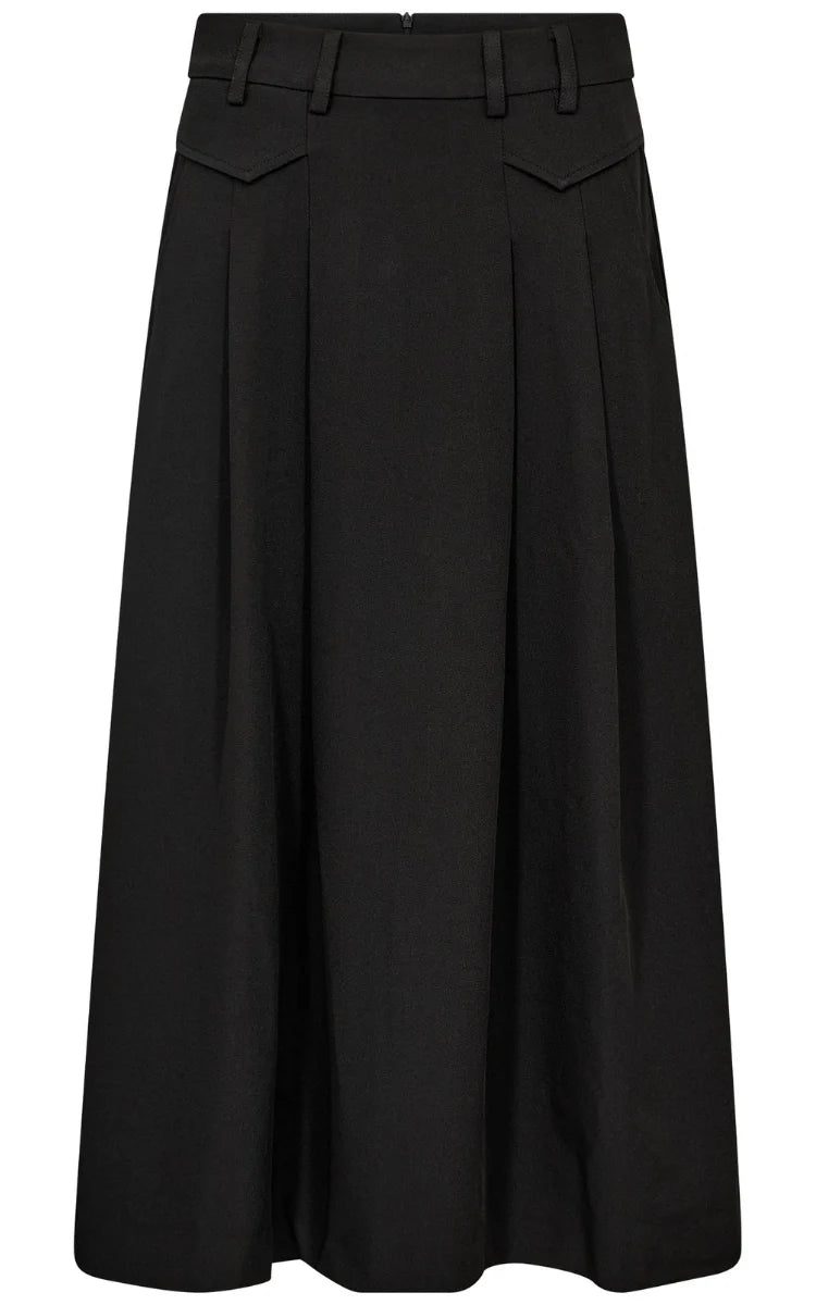 Co´Couture LunaCC Pocket Pleat Skirt - Black