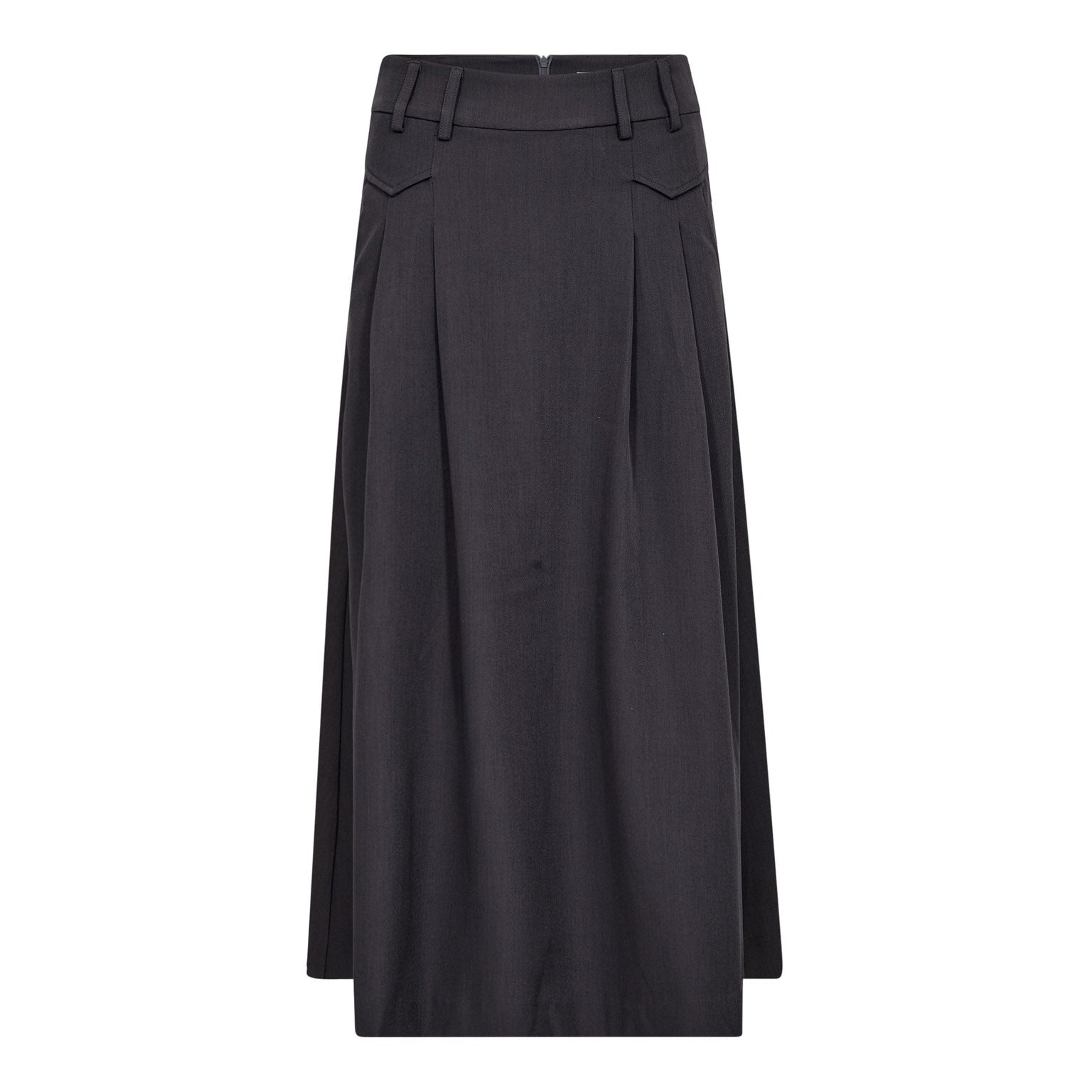Co´Couture LunaCC Pocket Pleat Skirt - Mid Grey