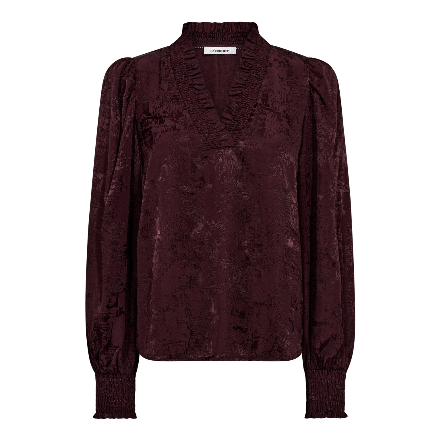 Co´Couture MikoCC V-Blouse - Plum