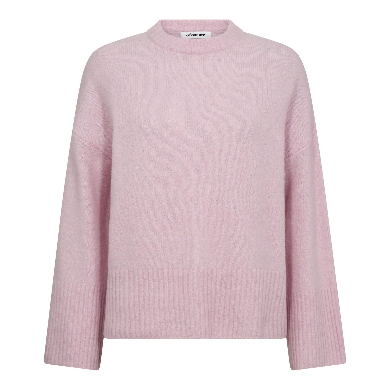 Co´Couture RogerCC O-Neck Knit - Pale Pink