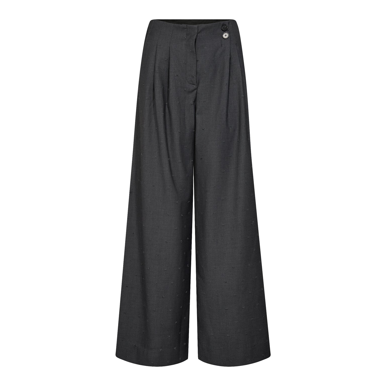Co´Couture SagaCC Pleat Pant - Mid Grey