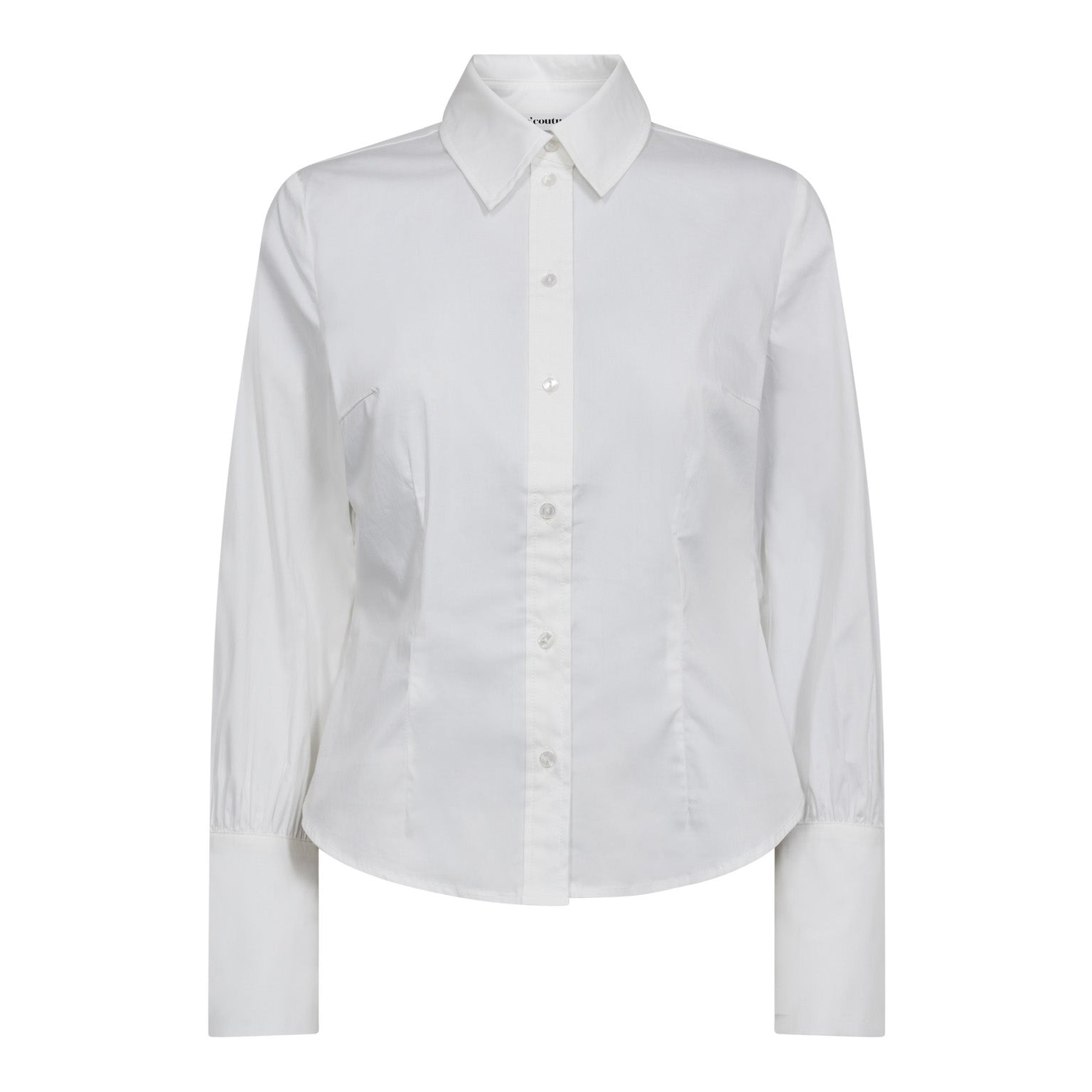Co´Couture SannaCC Pearl Cuff Shirt - White