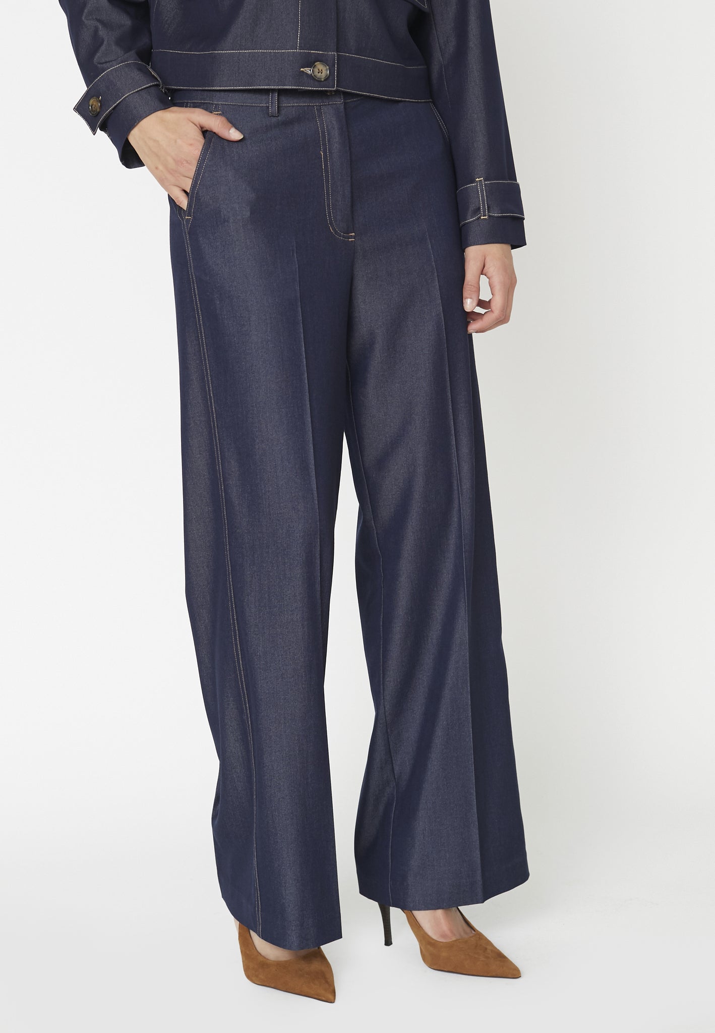 Co´Couture TerryCC Denim Pant - Dark Denim
