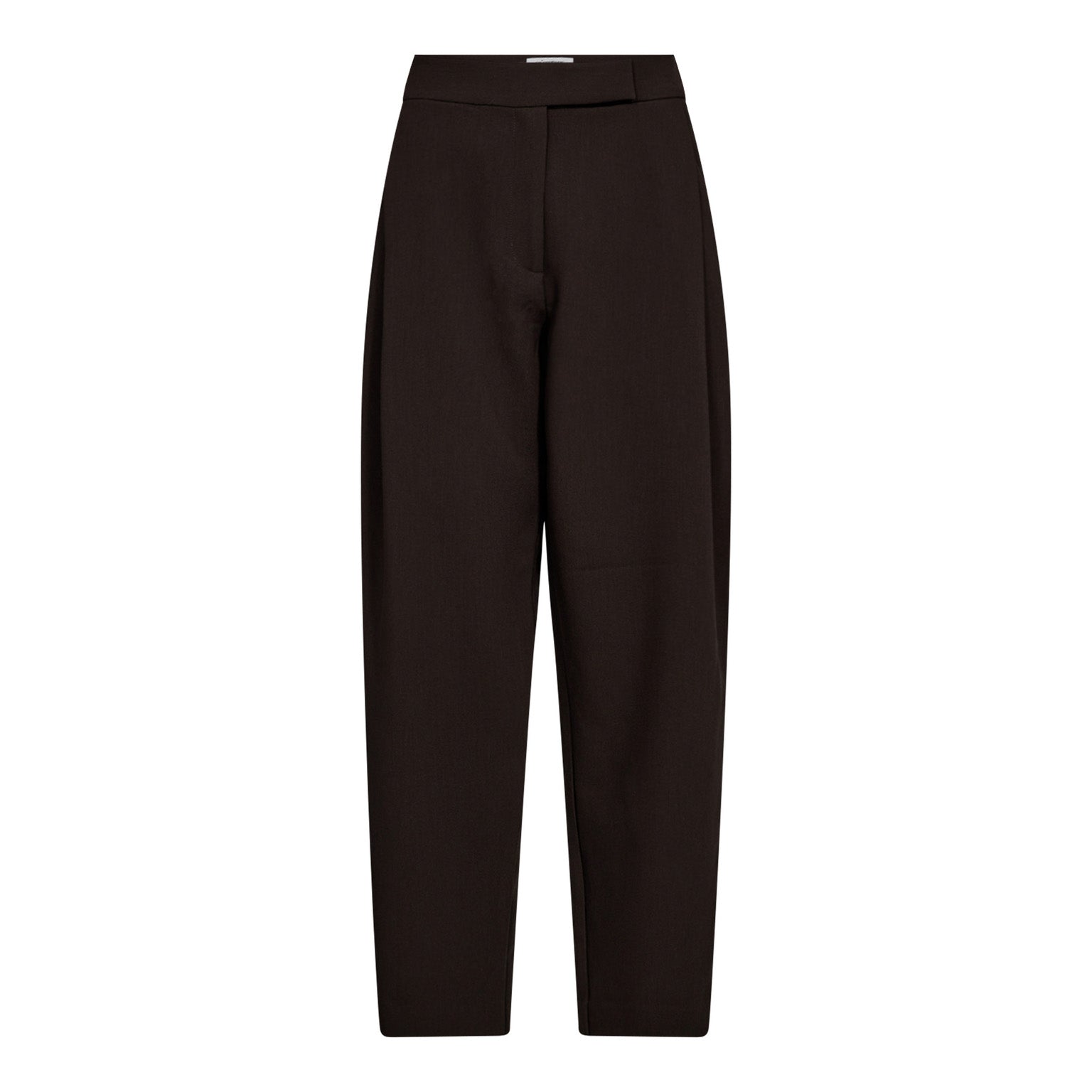 Co´Couture VolaCC Carrot Pleat Pant - Dark Brown