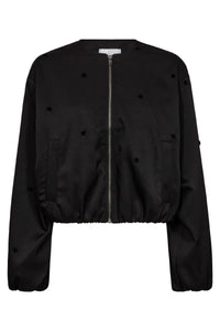 Co´Couture Clover Dot Balloon Jacket - Black