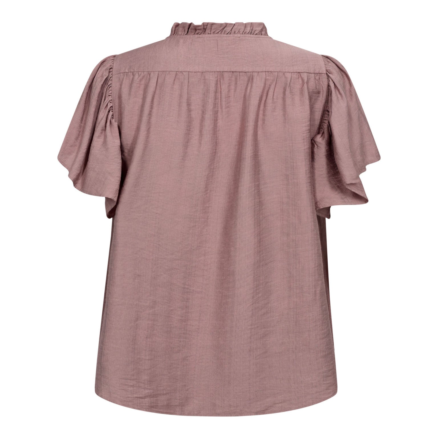 Co´Couture HeraCC SS Frill Top - Old Rose
