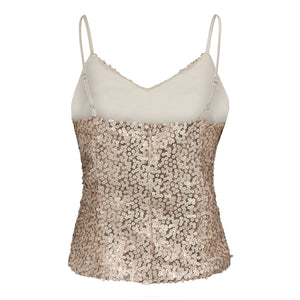 Co´Couture StormiCC Sequin Cami Top - Nude