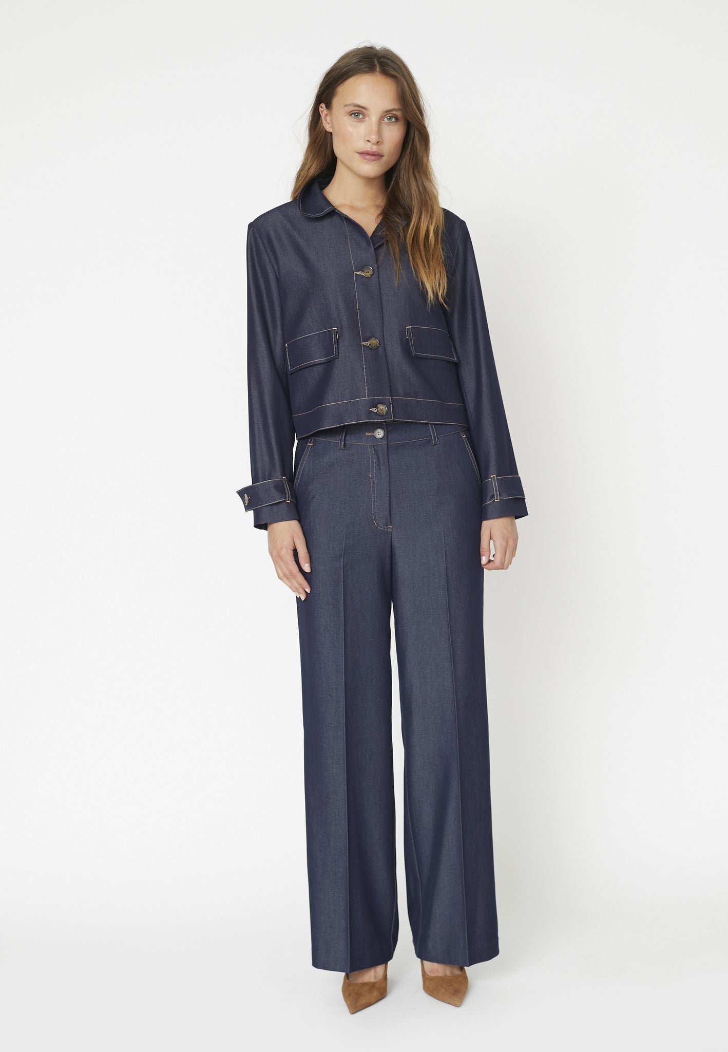 Co´Couture TerryCC Denim Jacket - Dark Denim