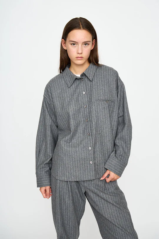 Esme´ Studios ESHera Wool Shirt Jacket GRS - Gray Melange