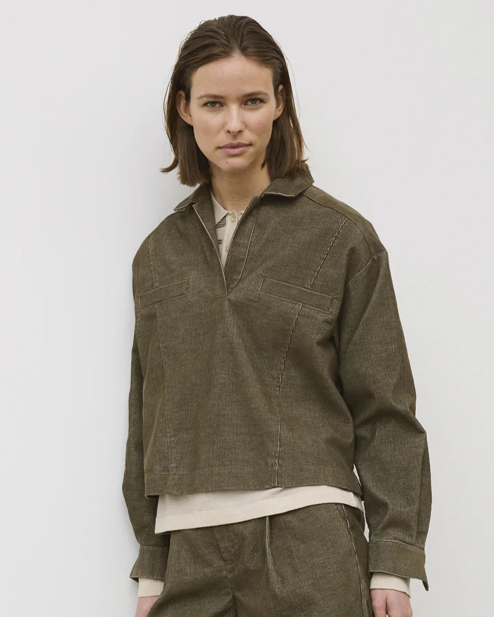 Esme´ Studios Parisa Blouse - Stone Gray