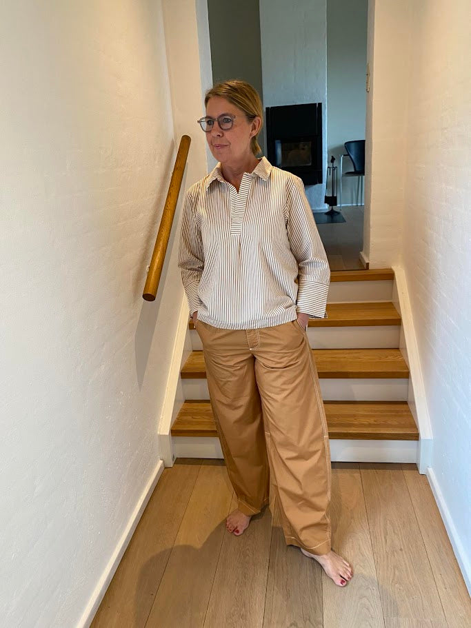 Esme´ Studios Russo Barrel Pants - Brown Sugar