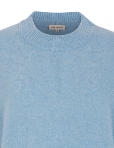 Esme´ Studios ESCleo O-Neck Wool Knit - Kentucky Blue Melange