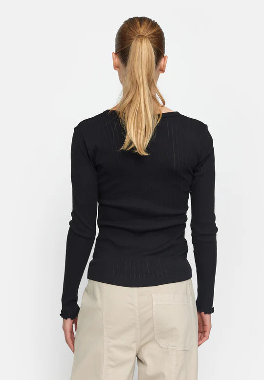 Esme´ Studios Ella LS Top - Black