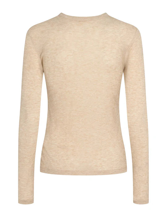 Esme´ Studios Ellia LS Top - Wood Ash Melange