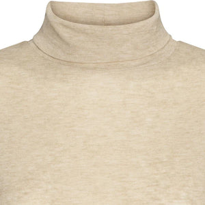 Esme´ Studios Ellia Roll Neck Top - Wood Ash Melange