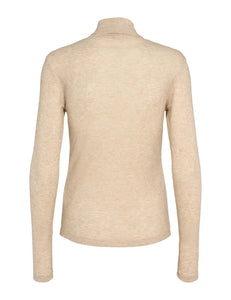 Esme´ Studios Ellia Roll Neck Top - Wood Ash Melange