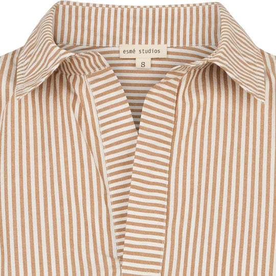 Esme´ Studios Hella Blouse - Brown Stripe