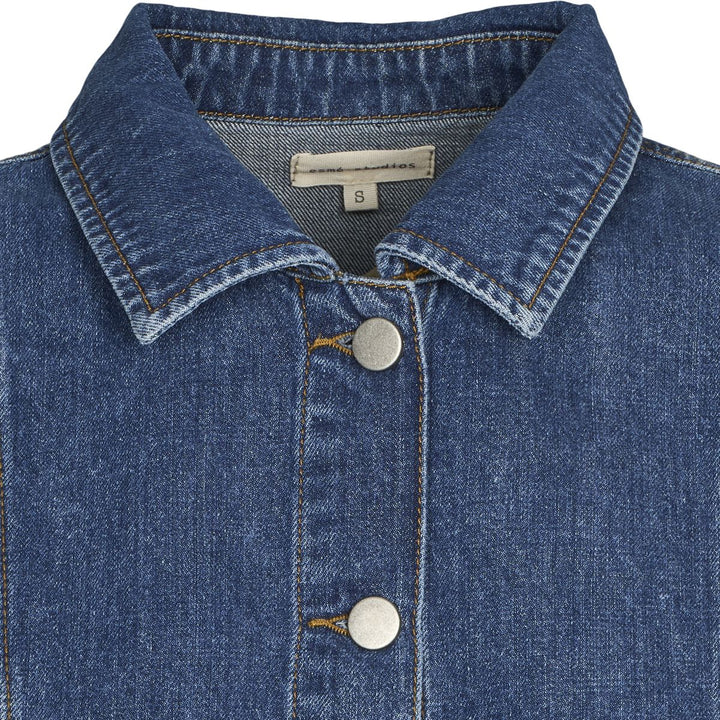 Esme´ Studios Nicole Denim Shirt Jacket - Blue Denim