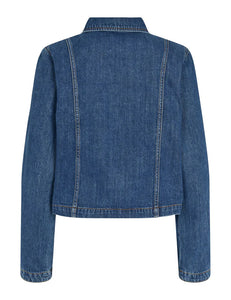 Esme´ Studios Nicole Denim Shirt Jacket - Blue Denim
