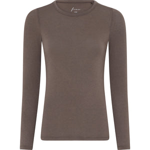 Frau Lucca Cashmere Iso-Neck Top - Coffee Quartz