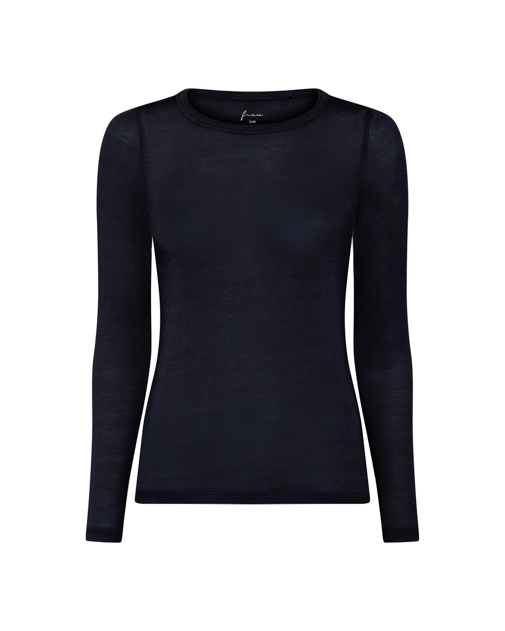 Frau Lucca Cashmere Iso-Neck Top - Dark Navy