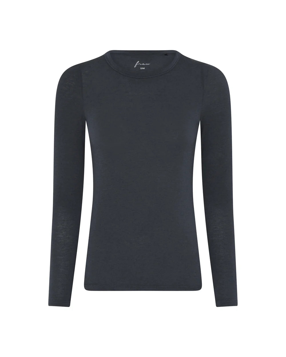 Frau Lucca Cashmere Iso-Neck Top - India Ink