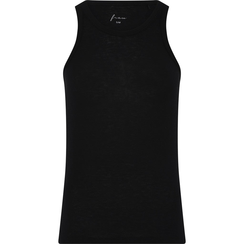 Frau Lucca Cashmere Tank Top - Black