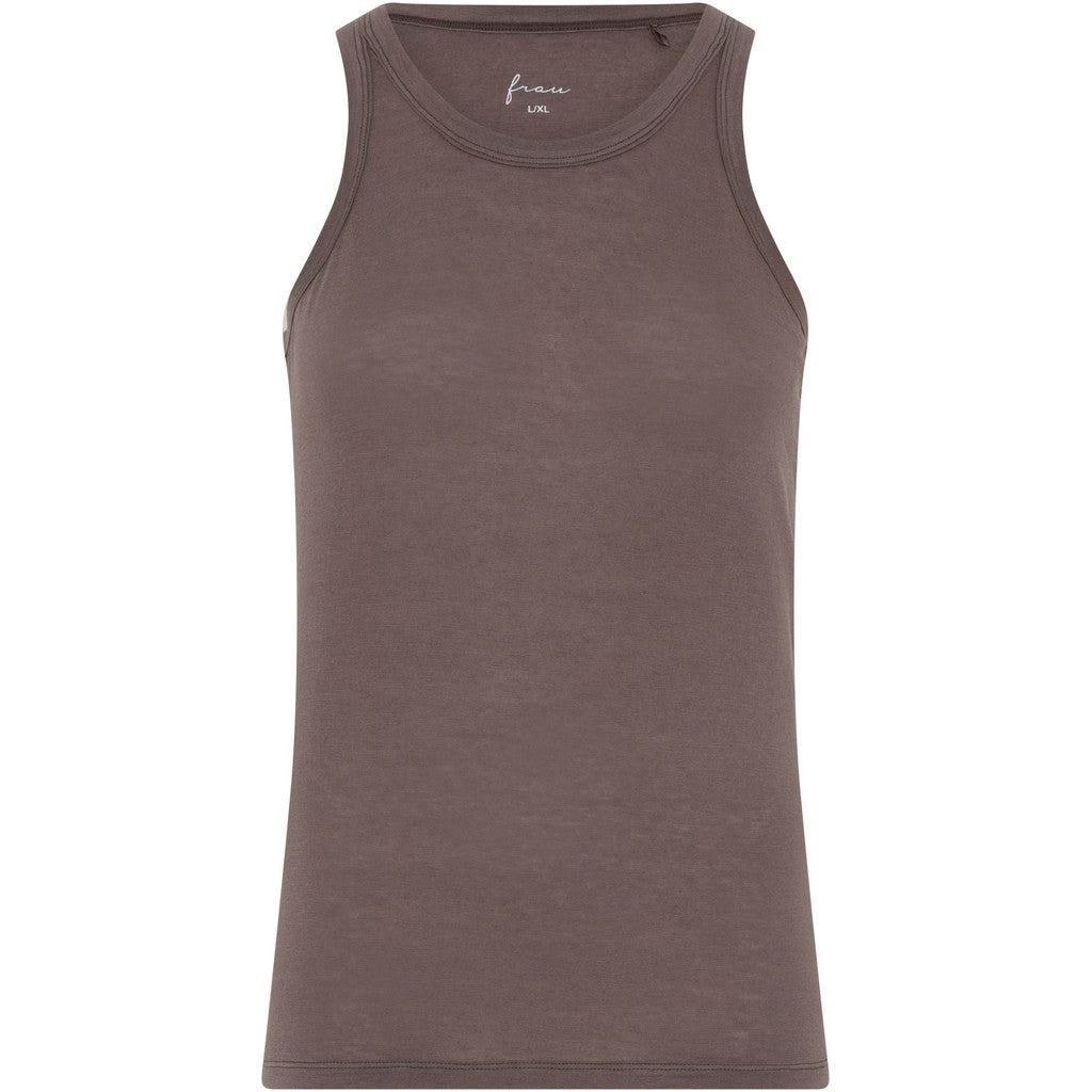 Frau Lucca Cashmere Tank Top - Coffee Quartz